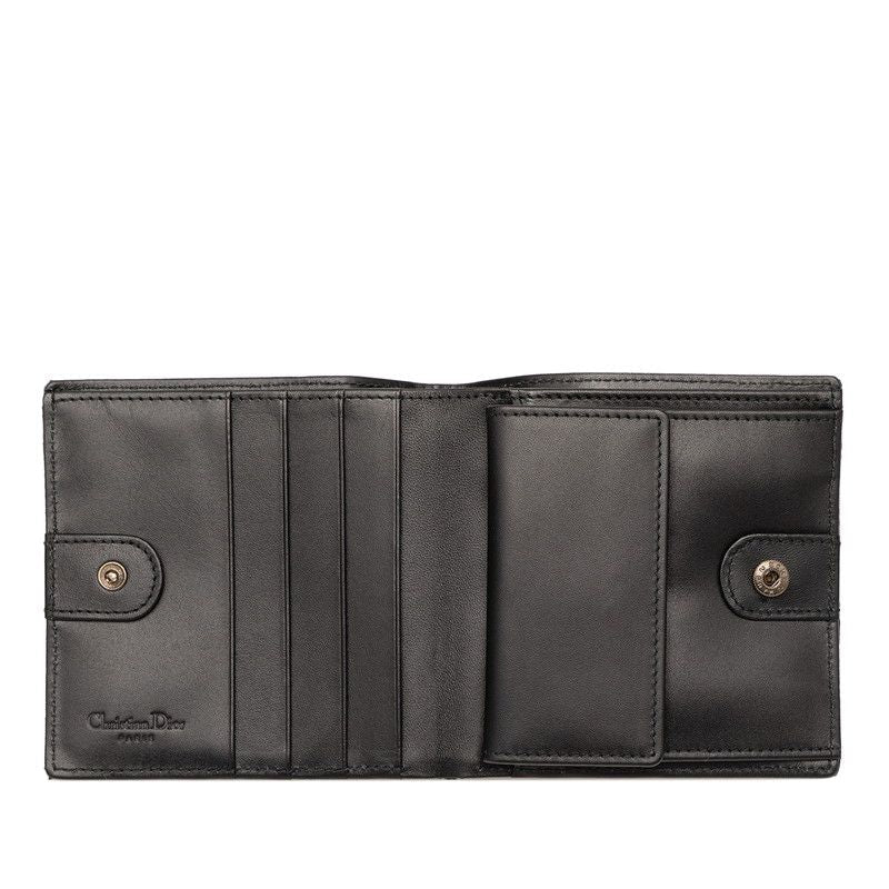 Dior Oblique Jacquard Nylon Leather Wallet