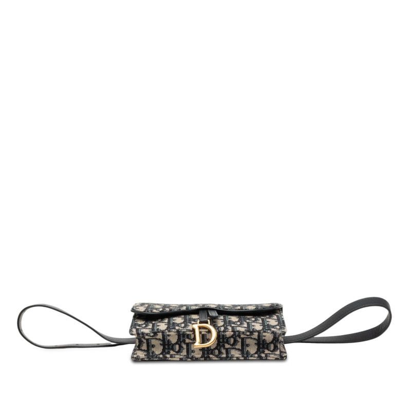 Dior Saddle Oblique Trotter Canvas Leather Waist Bag