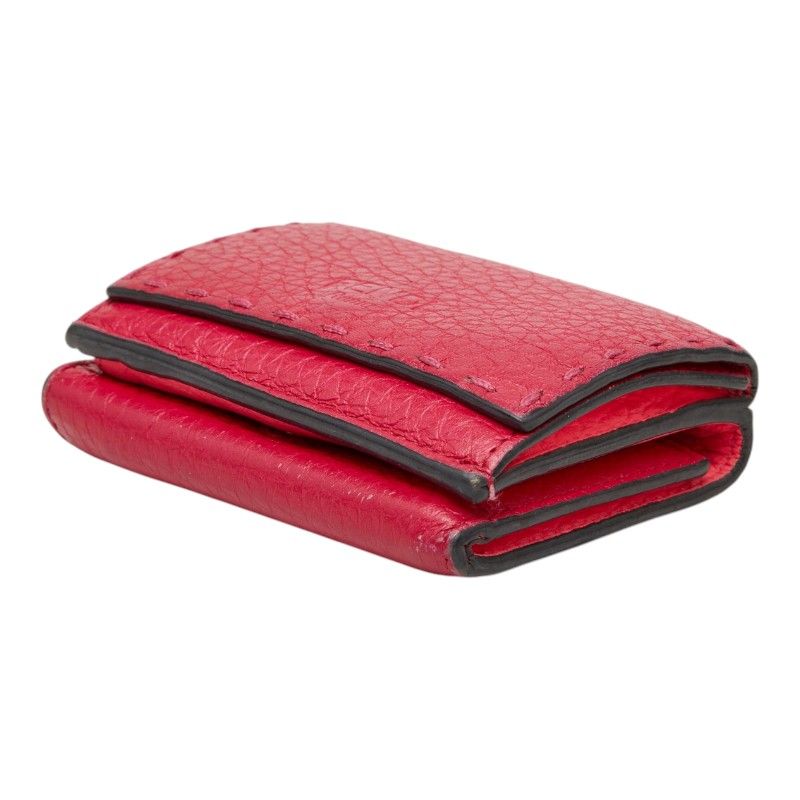Fendi Selleria Leather Trifold Wallet