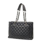 CHANEL Coco Mark Caviar Skin Tote Bag