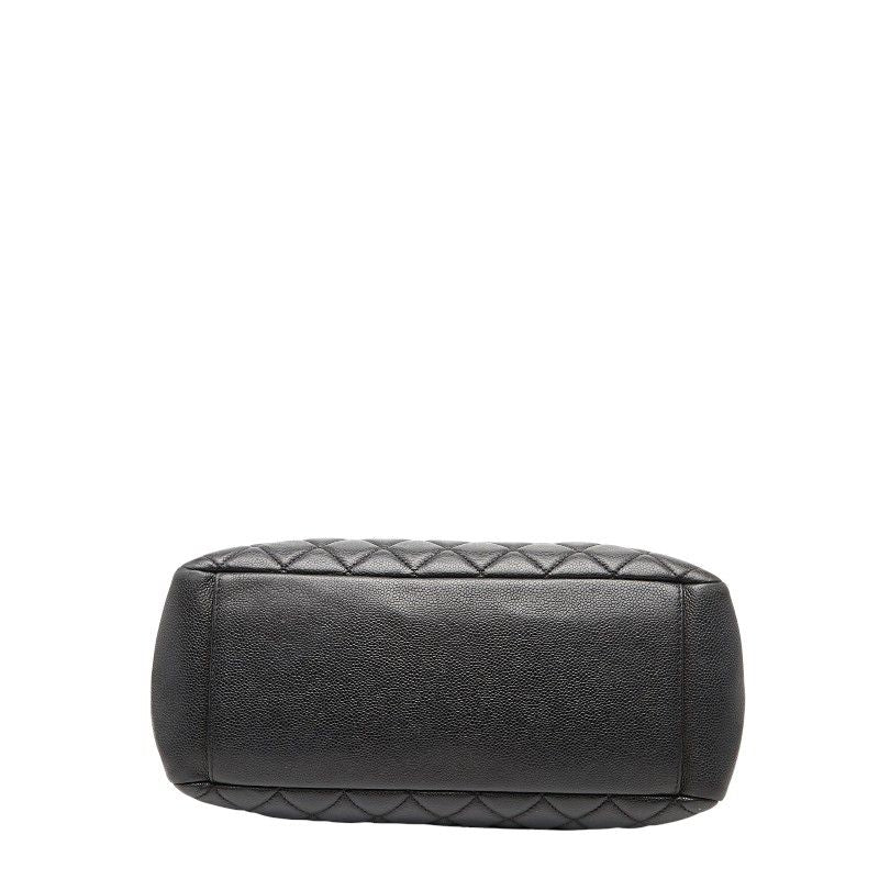 CHANEL Coco Mark Caviar Skin Tote Bag