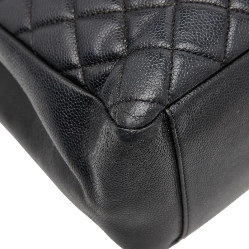 CHANEL Coco Mark Caviar Skin Tote Bag