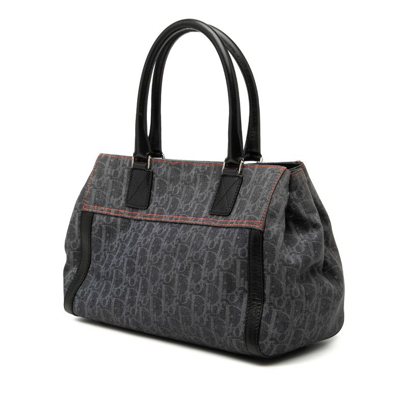 Dior Flight Line Trotter Denim Leather Handbag