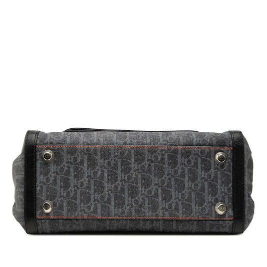 Dior Flight Line Trotter Denim Leather Handbag