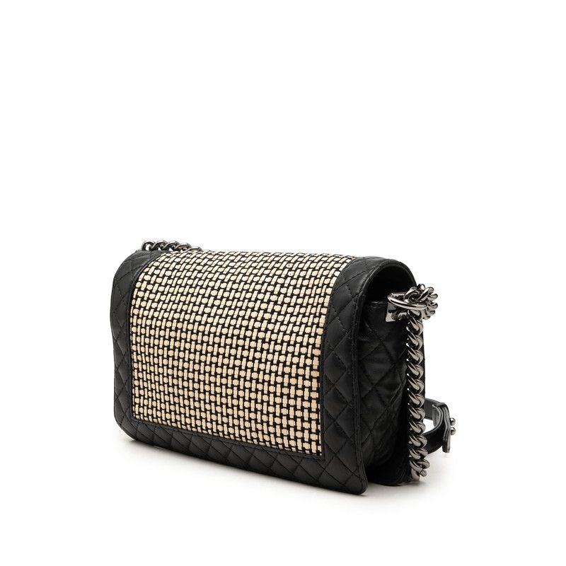 CHANEL Boy Chanel Lambskin Shoulder Bag