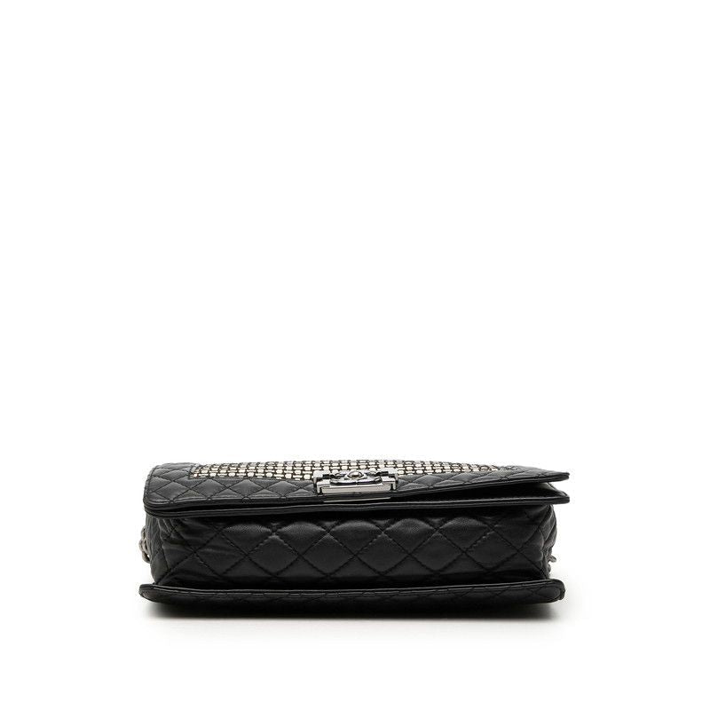 CHANEL Boy Chanel Lambskin Shoulder Bag