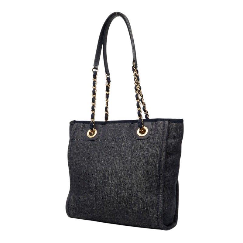 Chanel Deauville Canvas Tote Bag