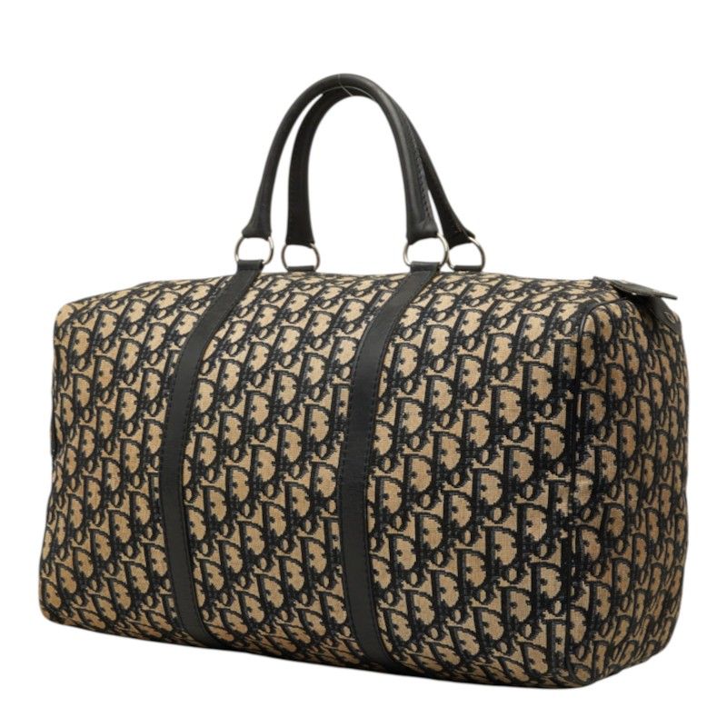 Dior Trotter Canvas Leather Boston Bag