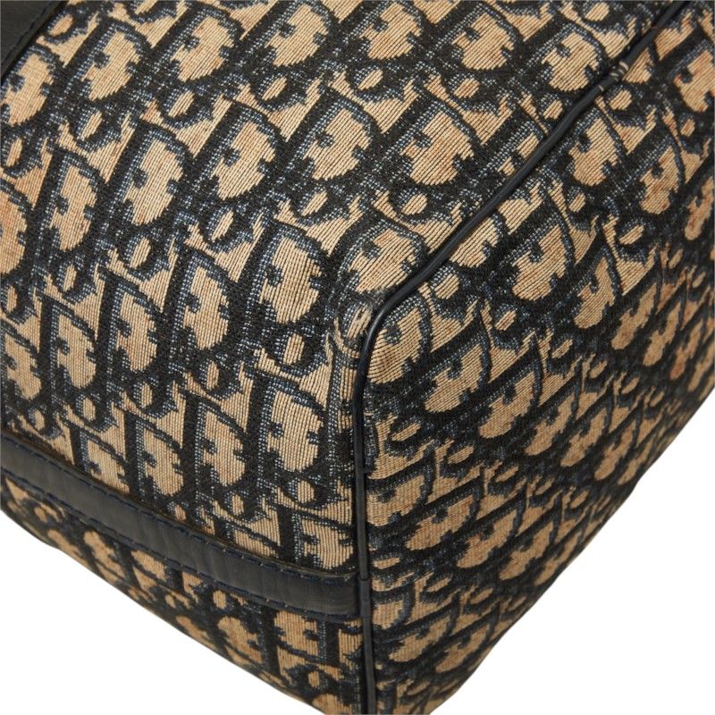 Dior Trotter Canvas Leather Boston Bag