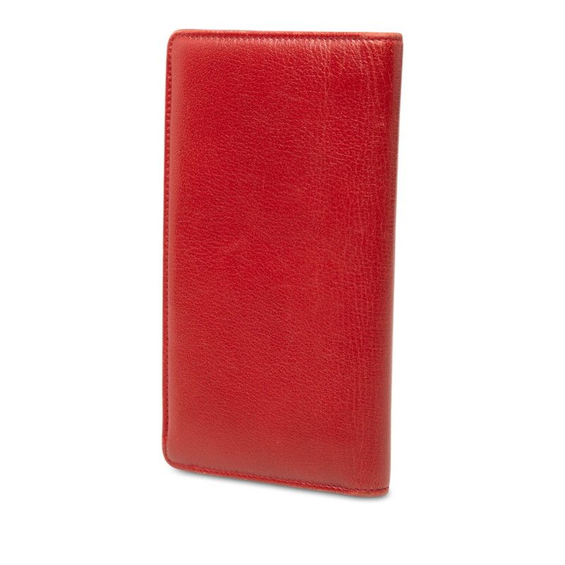 Chanel Camellia Leather Long Bifold Wallet