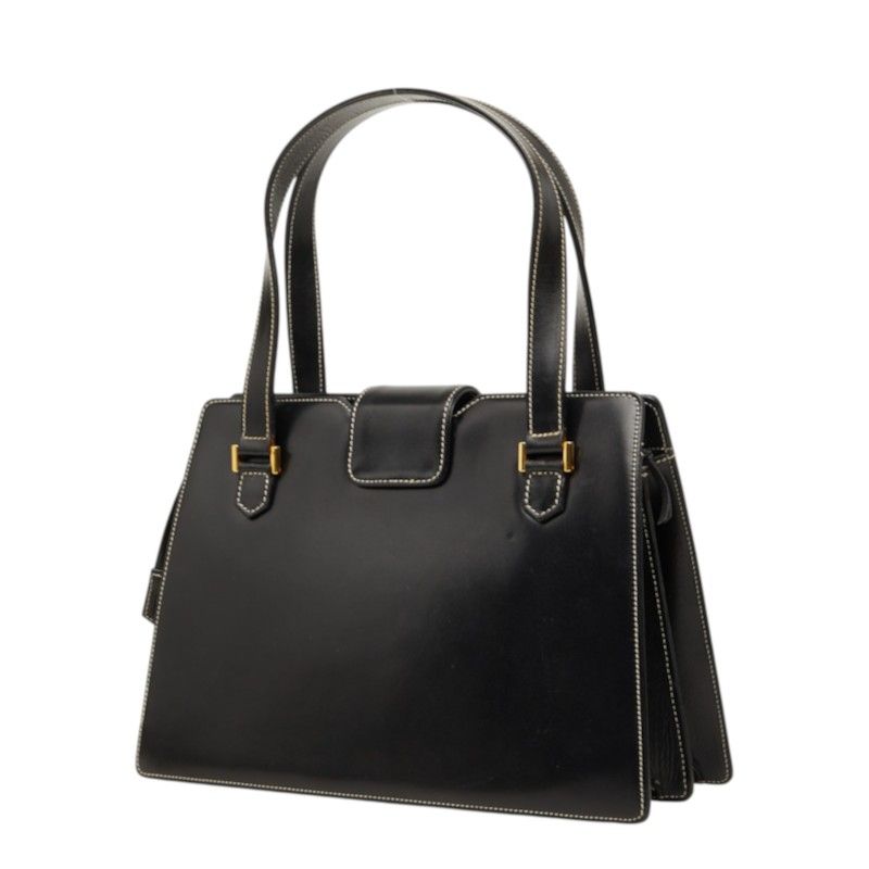 Dior Logo Flap Leather Handbag