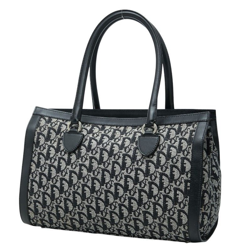 Dior Trotter Canvas Leather Tote Bag