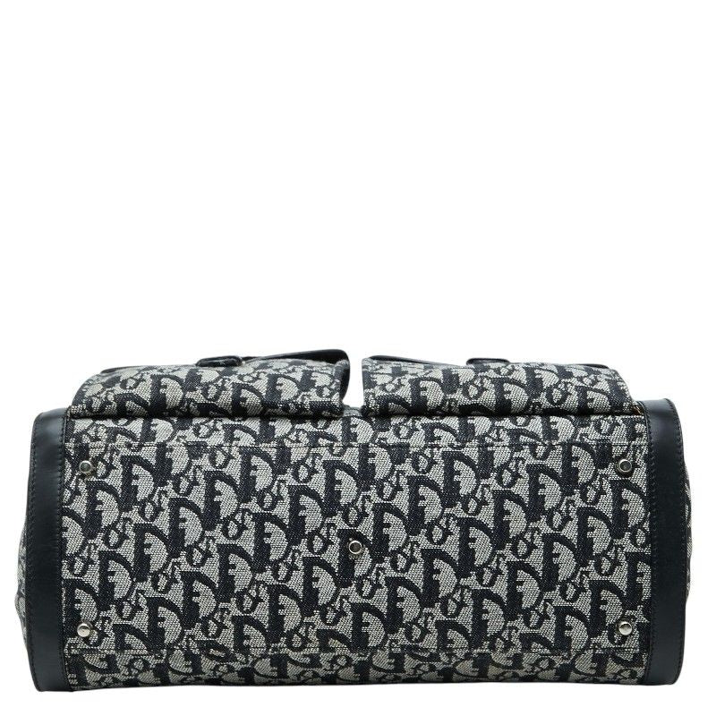 Dior Trotter Canvas Leather Tote Bag