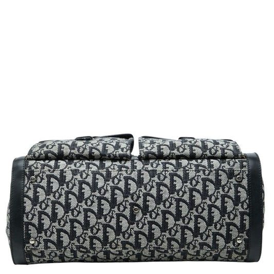 Dior Trotter Canvas Leather Tote Bag