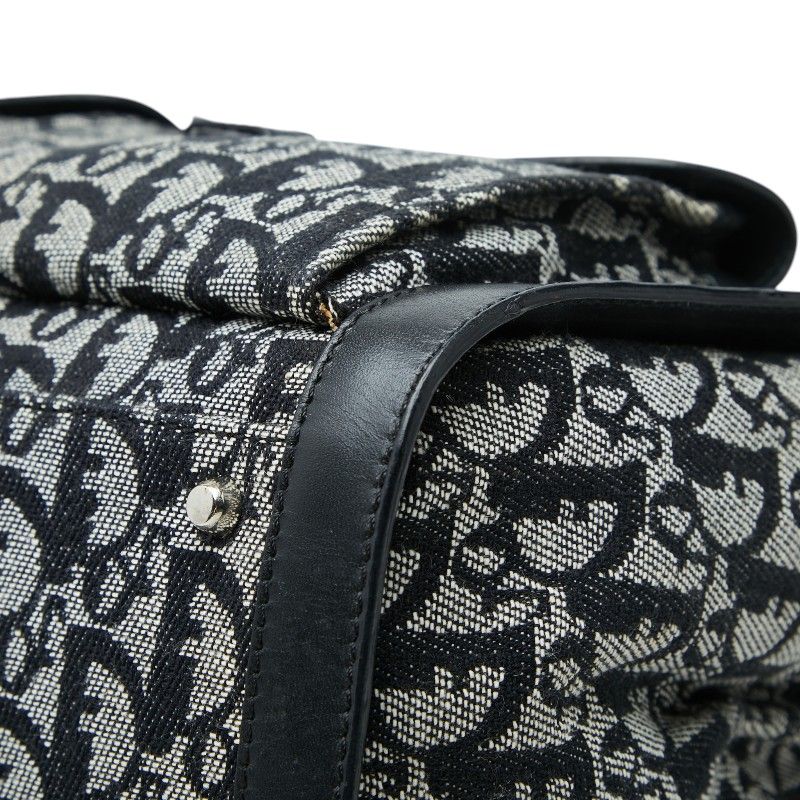 Dior Trotter Canvas Leather Tote Bag