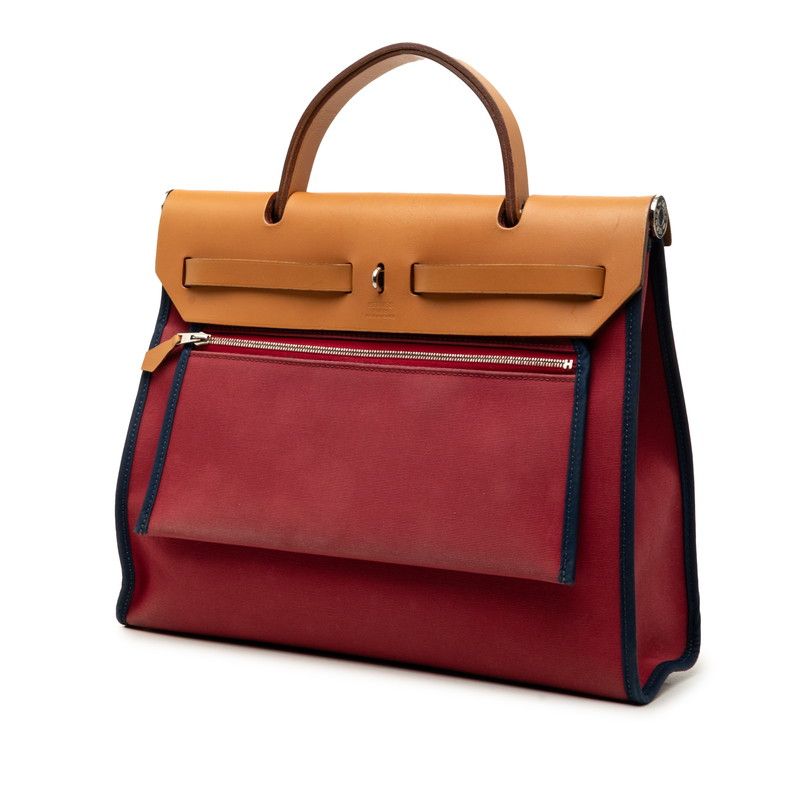 Hermes Herbag Zip PM Canvas Leather 2way bag