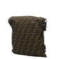 Fendi Zucca Nylon Leather Shoulder Bag