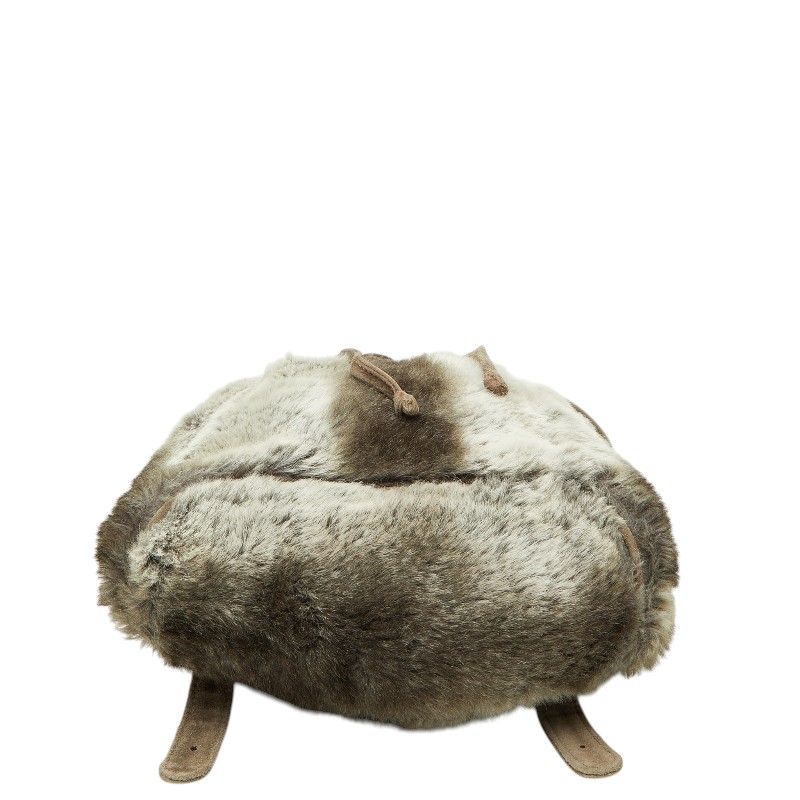 Fendi Zucca Fur Suede Backpack