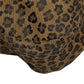 Fendi Leopard Canvas Leather Tote Bag