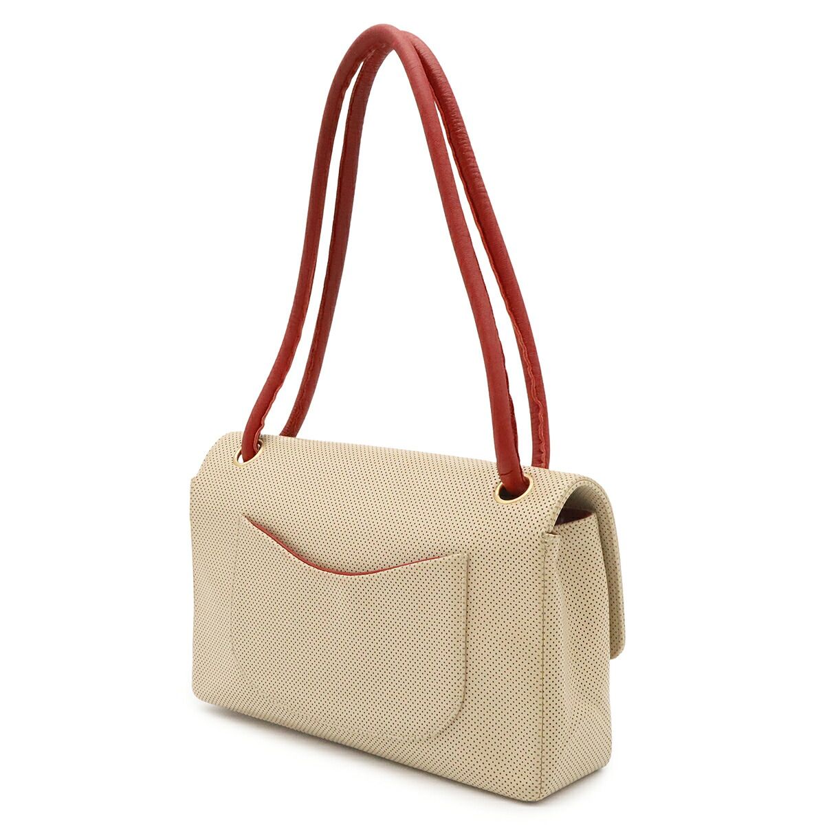 Chanel Punching Leather Shoulder Bag