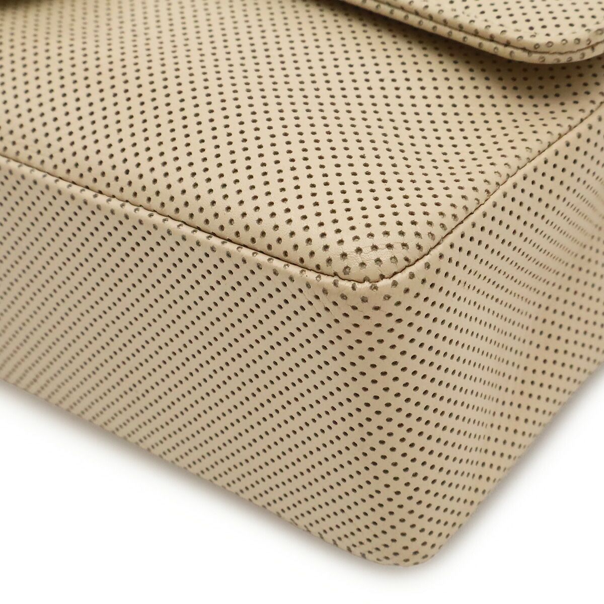 Chanel Punching Leather Shoulder Bag