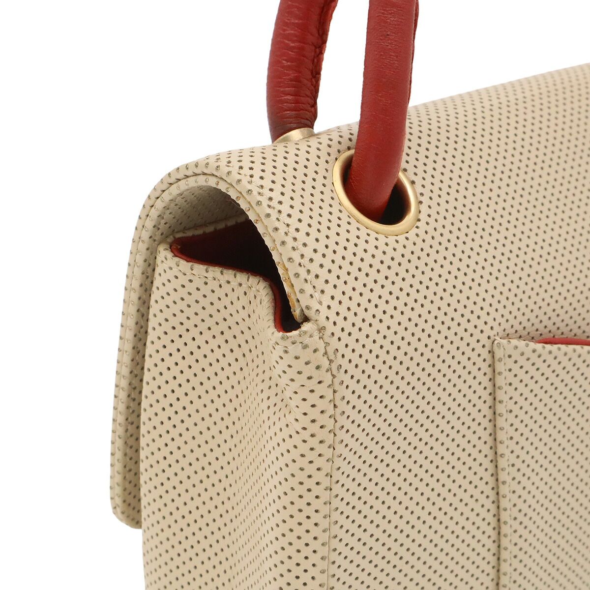 Chanel Punching Leather Shoulder Bag