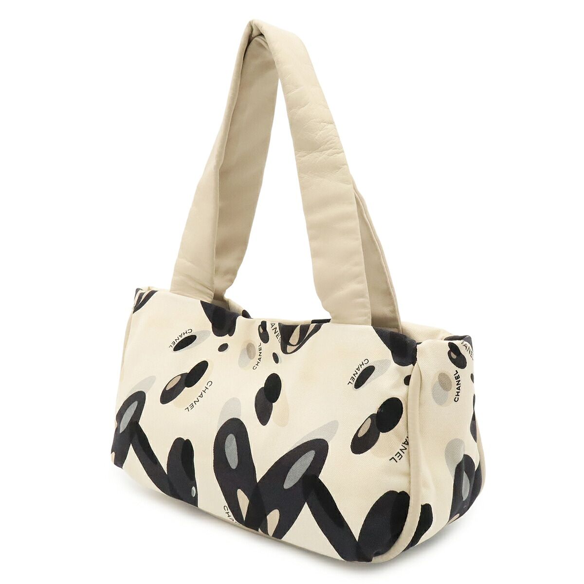 Chanel Canvas Leather Tote Bag