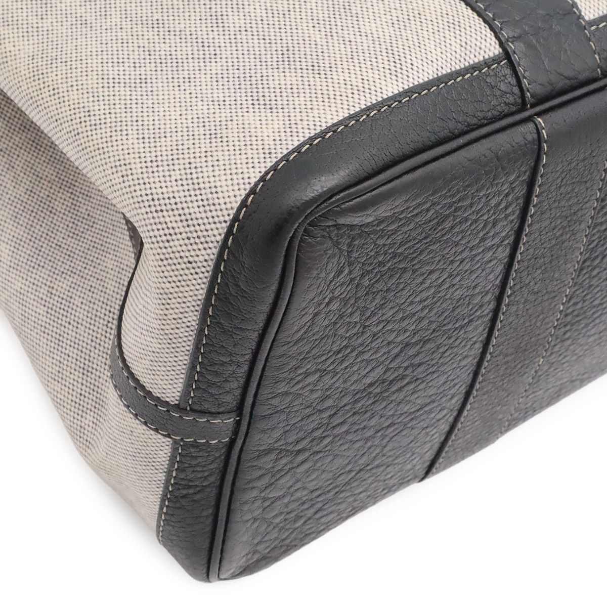Hermes Garden Party PM Canvas Leather 2way Bag