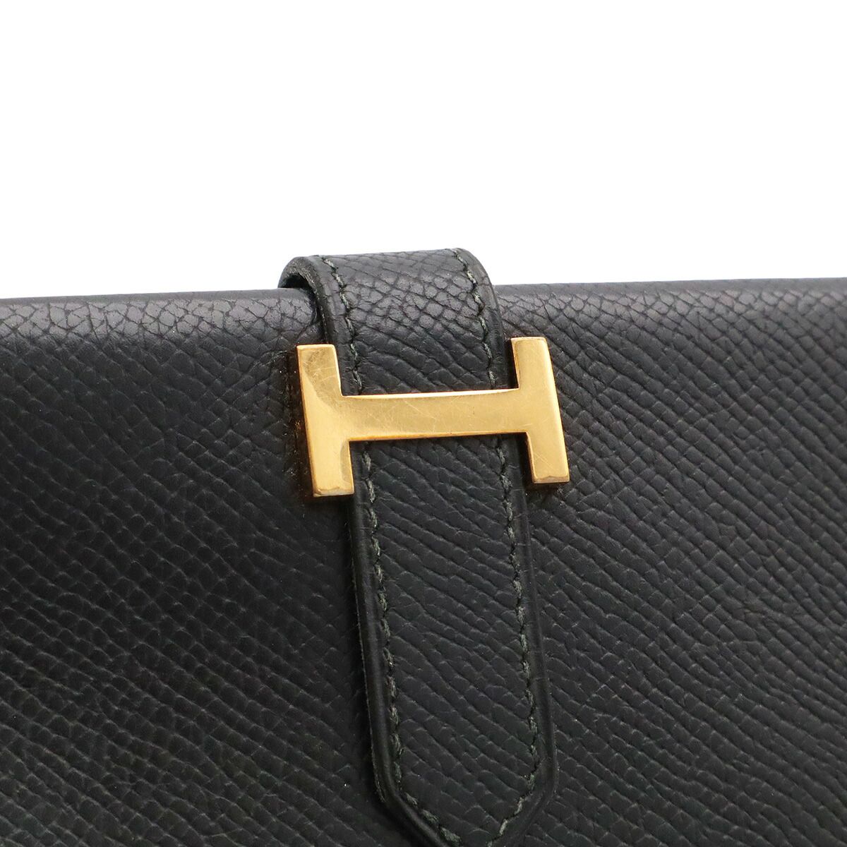 Hermes Bearn Classic long wallet calfskin