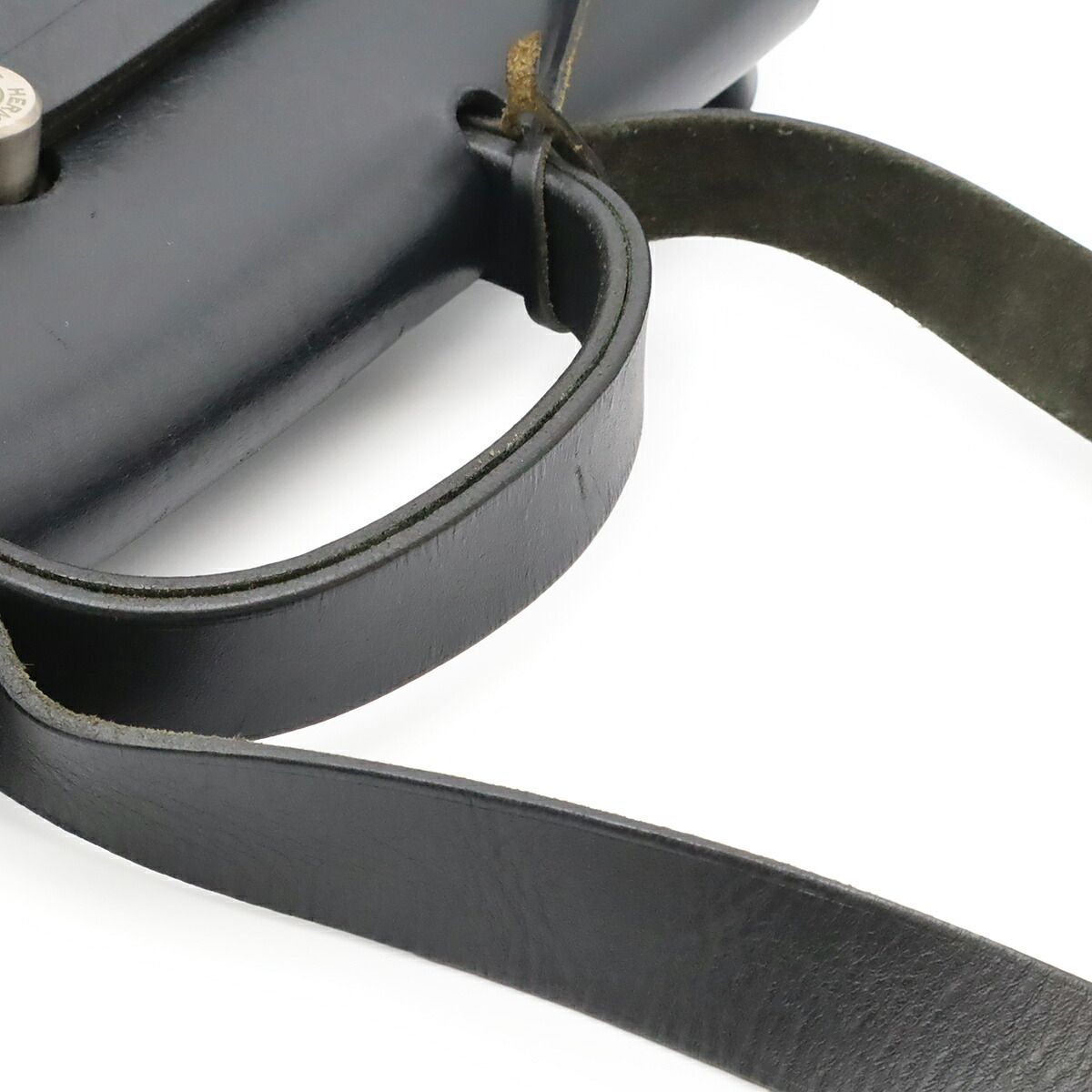 Hermes Herbag MM Canvas Leather Handbag