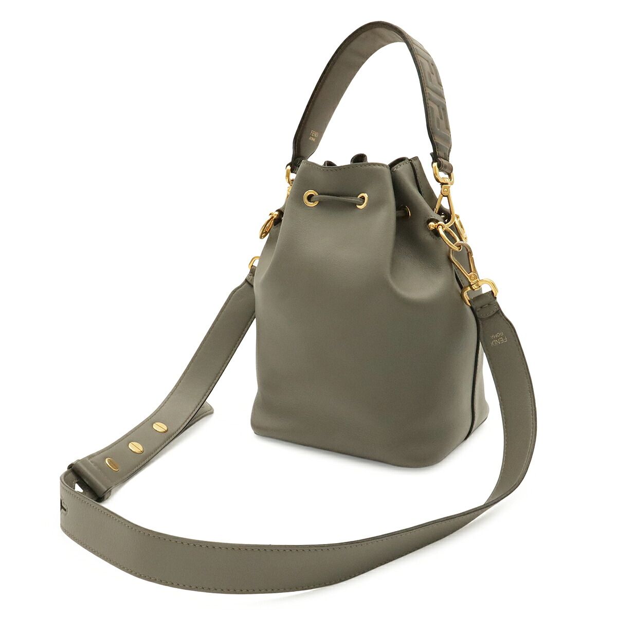 Fendi Mon Tresor Leather Bucket Bag