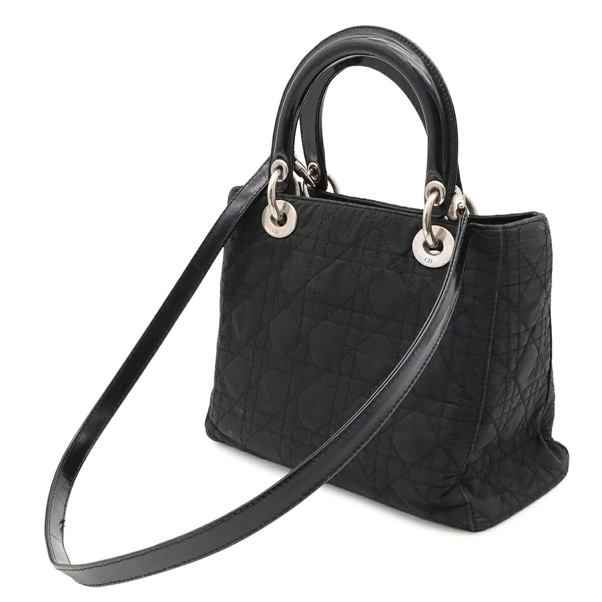 Christian Dior Lady Dior Nylon Handbag