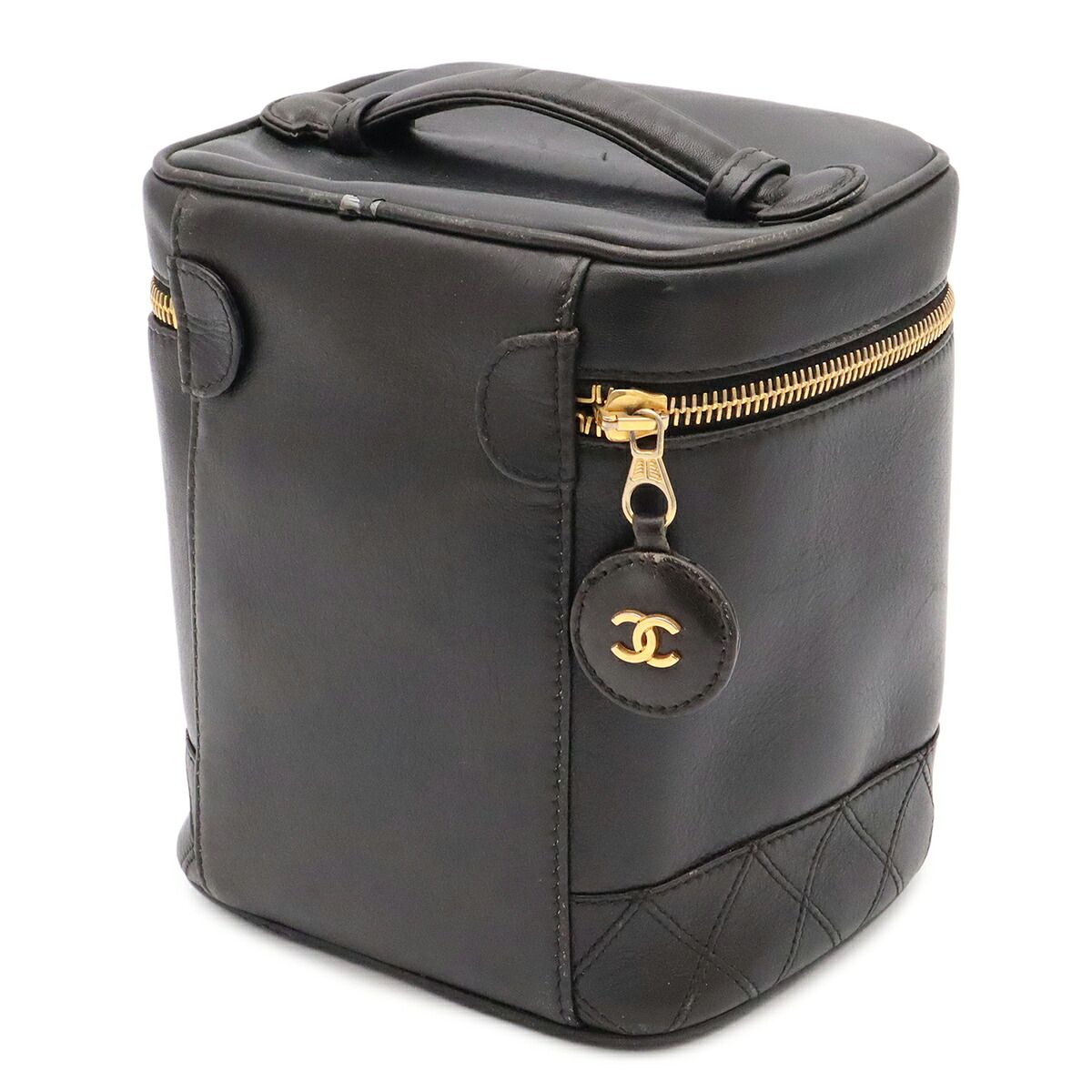 Chanel Bicolor Vanity Leather Pouch