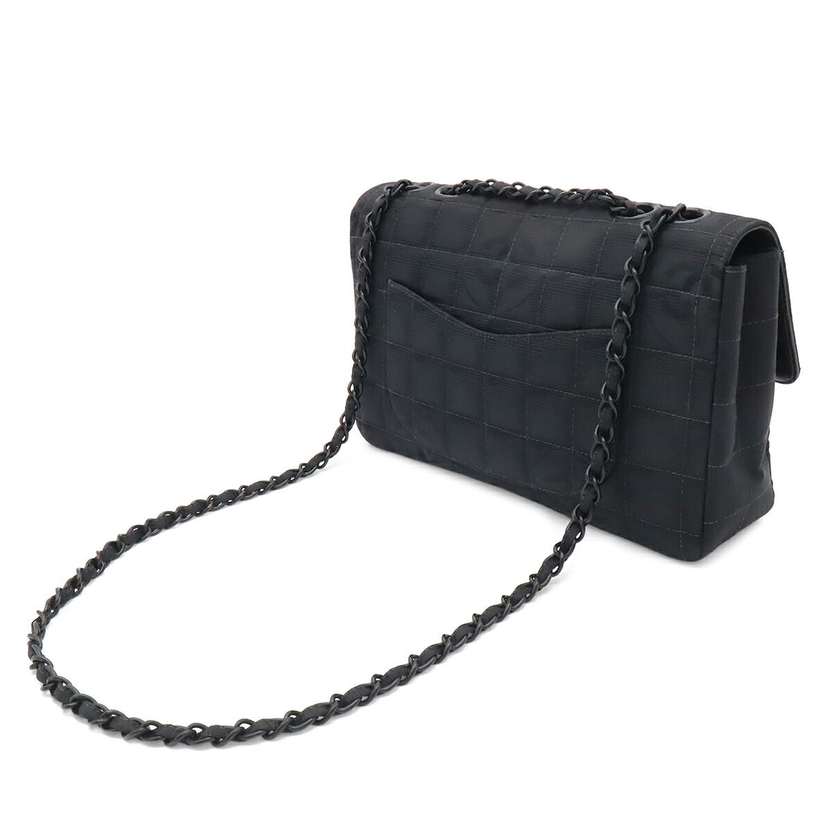 Chanel New Travel Line Nylon Jacquard 2way Chain Shoulder Bag