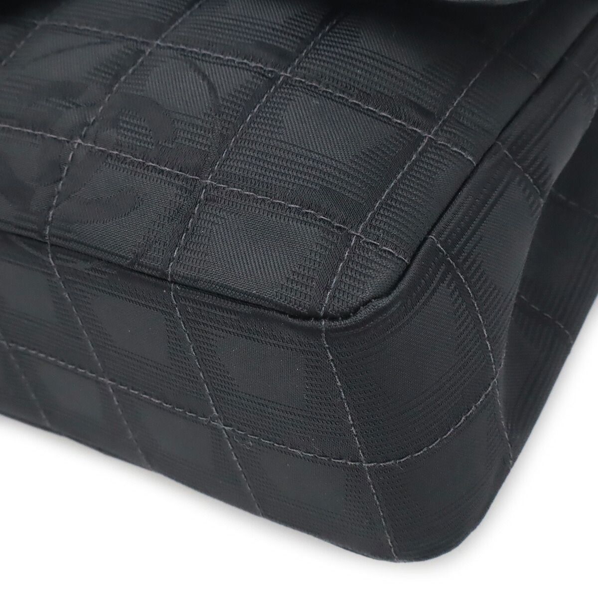 Chanel New Travel Line Nylon Jacquard 2way Chain Shoulder Bag