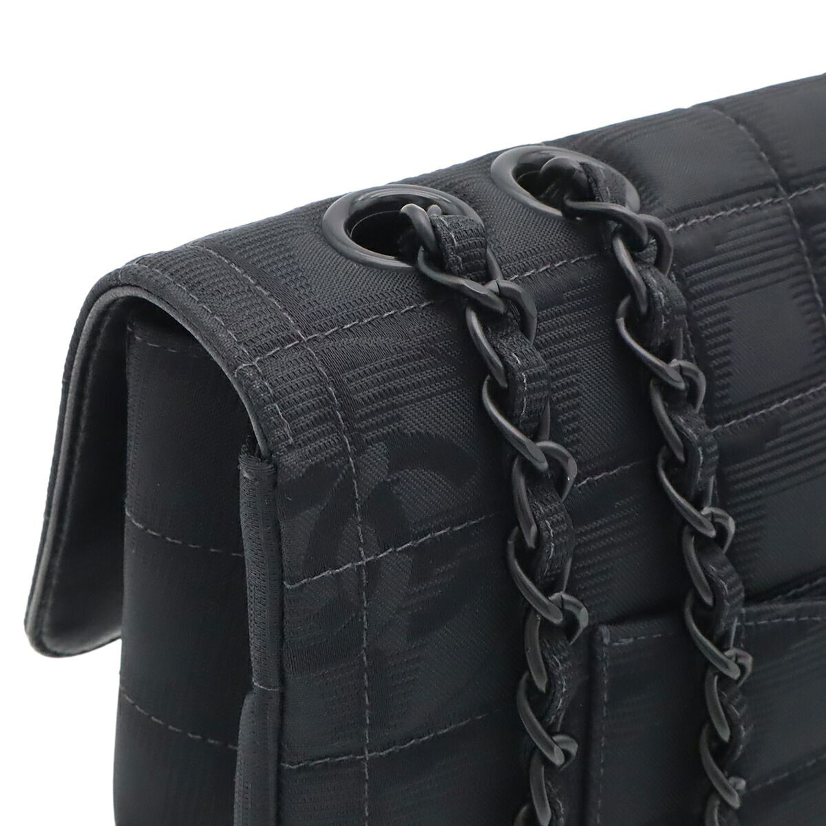 Chanel New Travel Line Nylon Jacquard 2way Chain Shoulder Bag