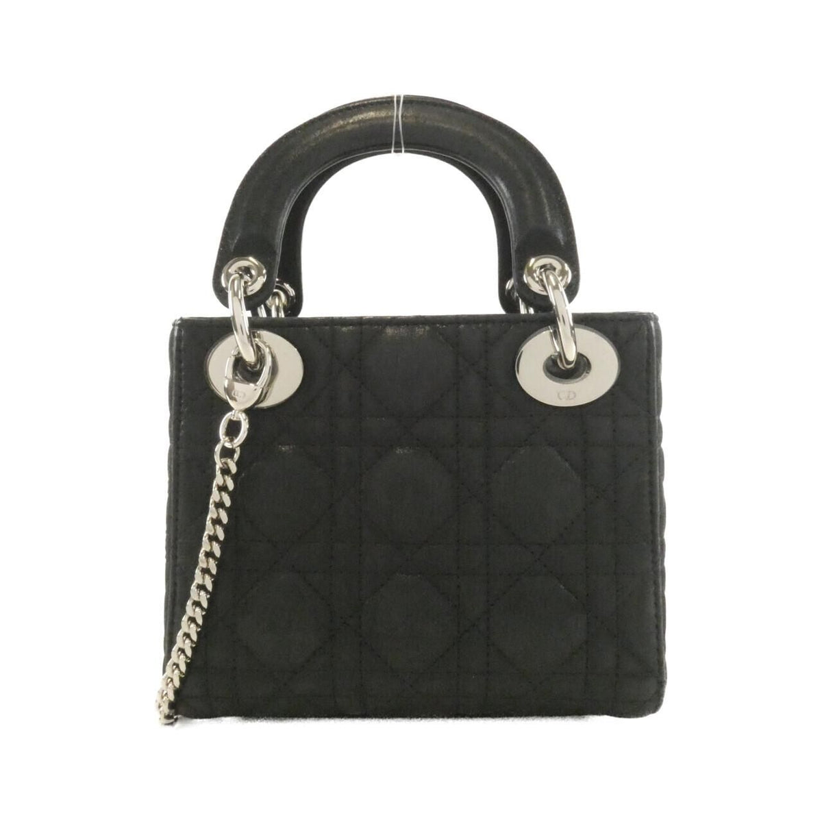 Christian Dior Lady Dior Metallic Leather Bag