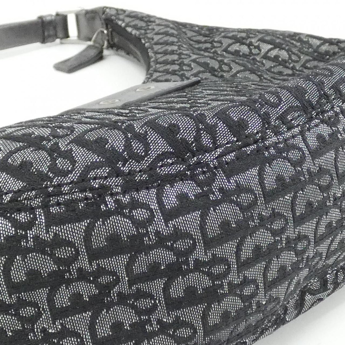 Christian Dior Canvas Leather Shoulder Bag
