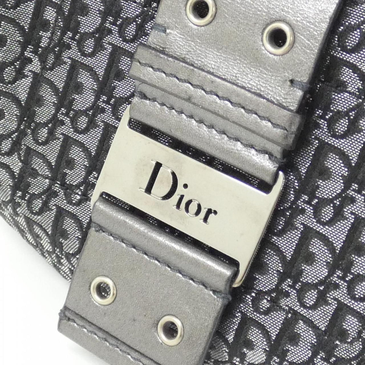 Christian Dior Canvas Leather Shoulder Bag
