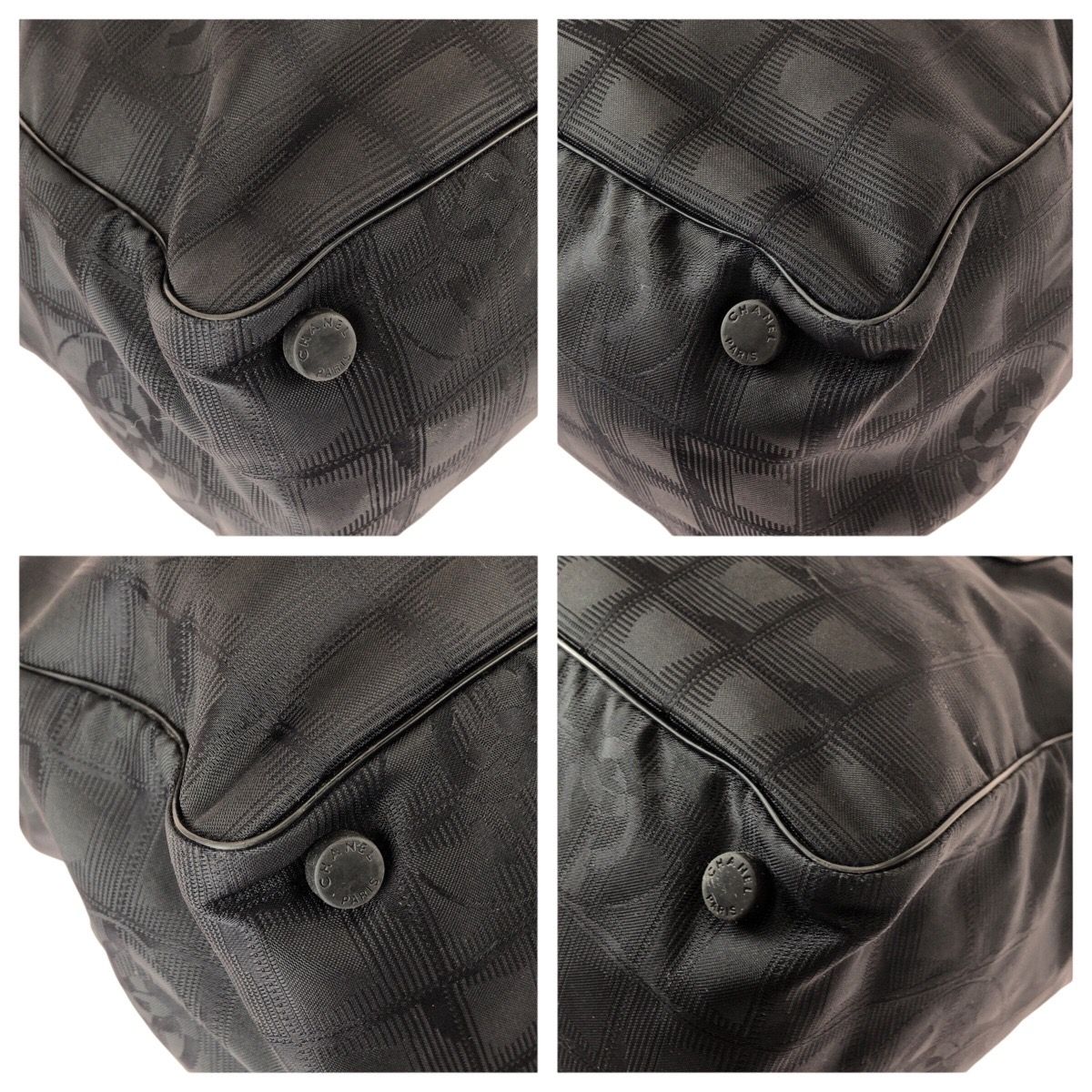 Chanel New Travel Line nylon leather tote bag