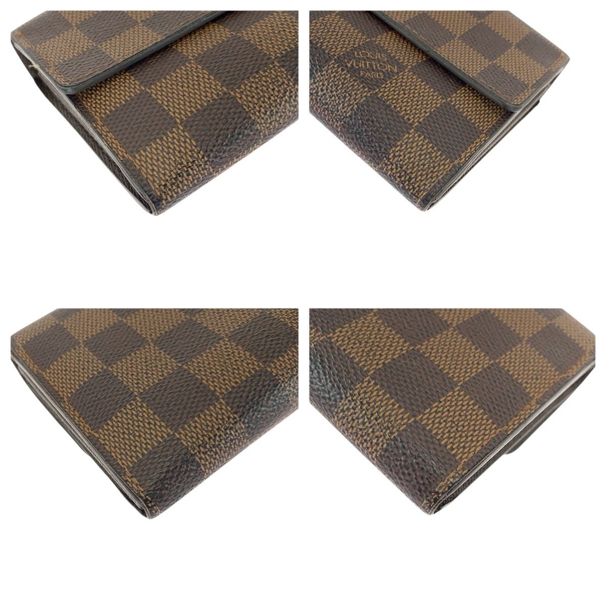 Louis Vuitton Portefeuille Sarah Damier Ebene Long Wallet