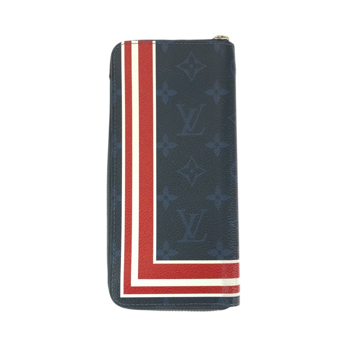 Louis Vuitton Monogram Cobalt long zip wallet