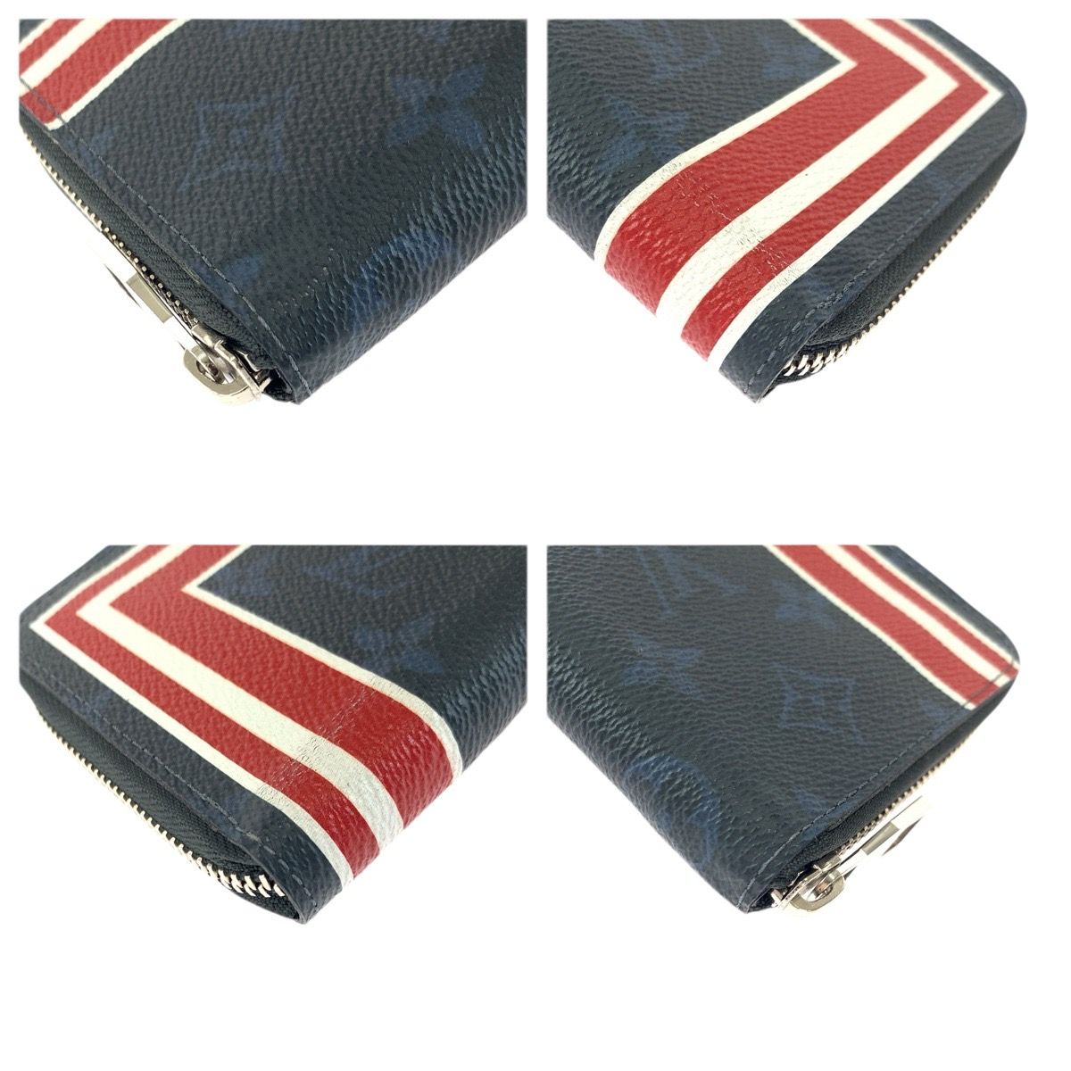 Louis Vuitton Monogram Cobalt long zip wallet