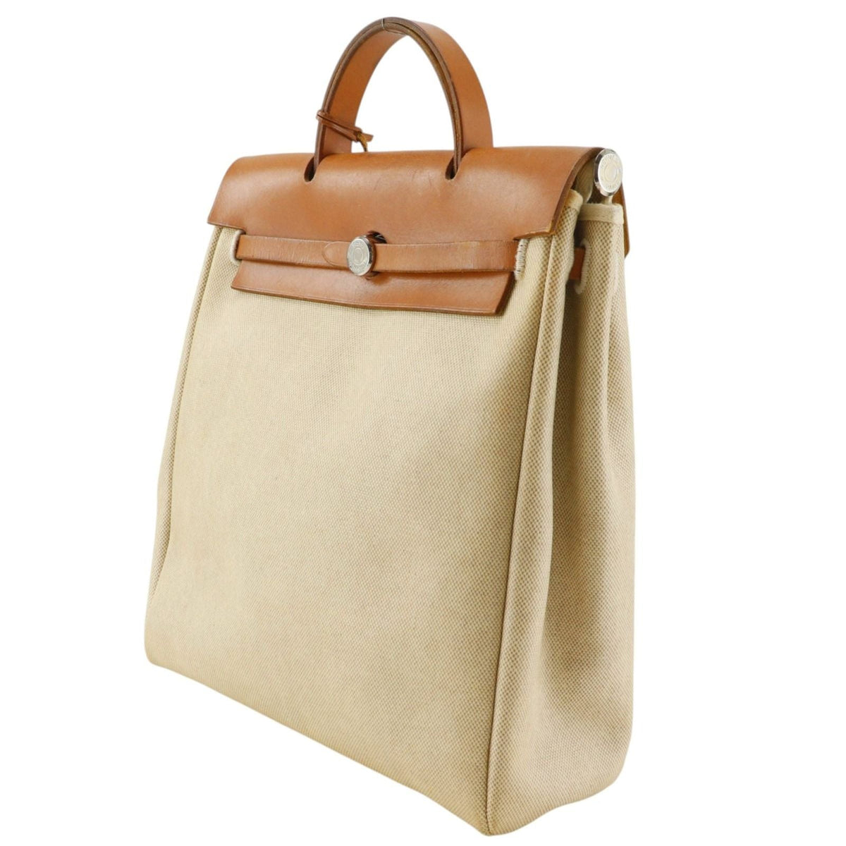 Hermes Herbag AdPM Toile Ash backpack