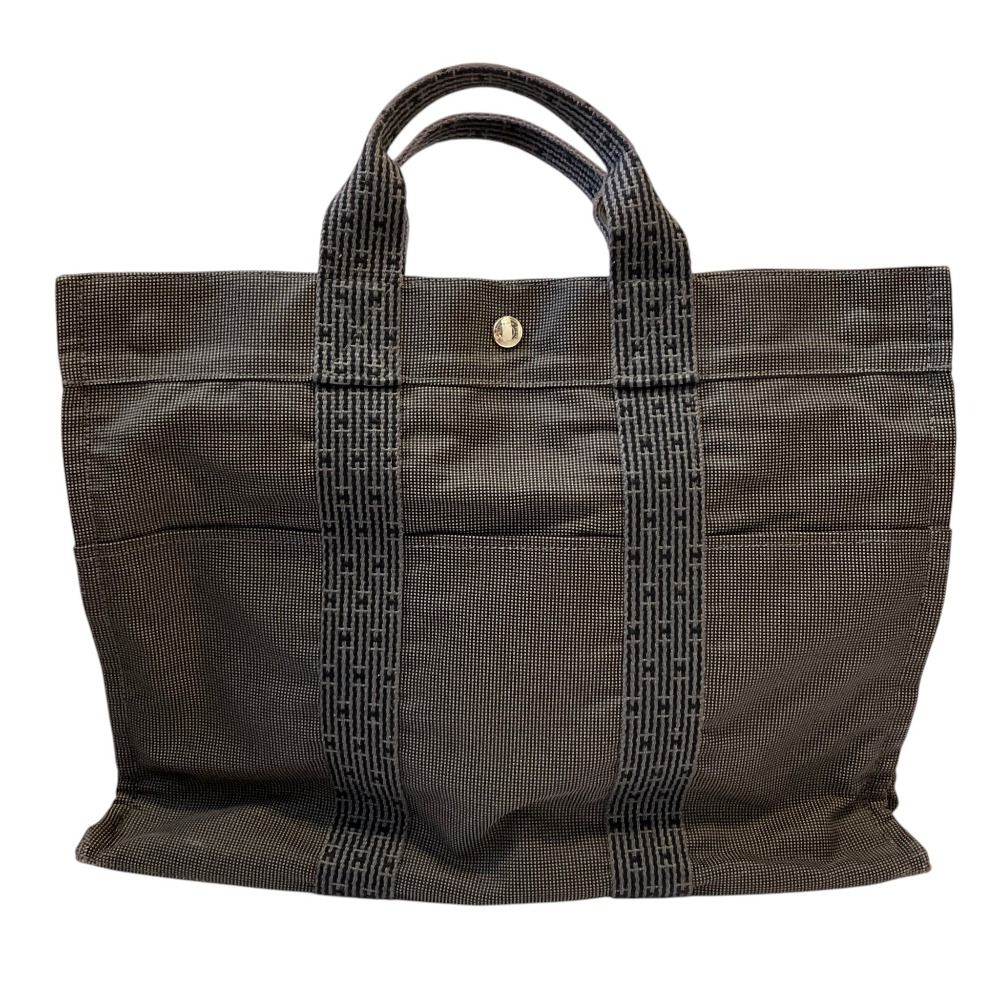 Hermes Herline MM Canvas Tote Bag