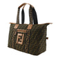 Fendi Zucca Fabric Boston Bag
