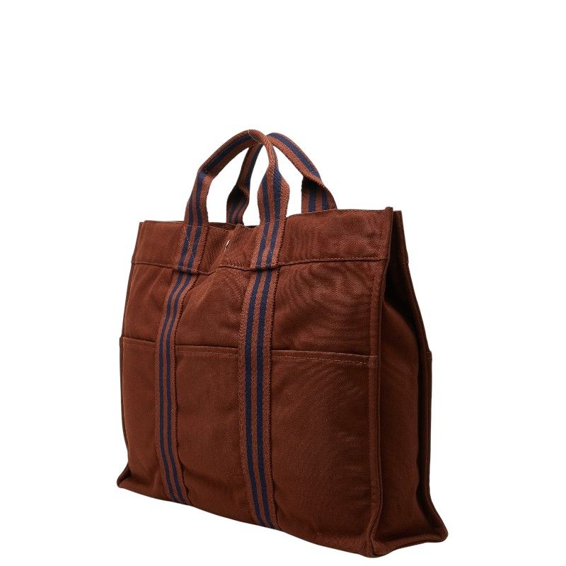 Hermes Fourre Tout MM Cotton Canvas Tote Bag