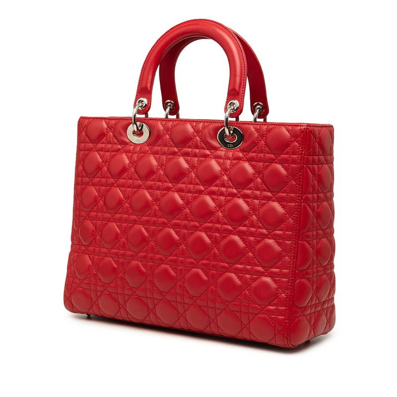 Dior Lady Dior Cannage Lambskin 2way Bag