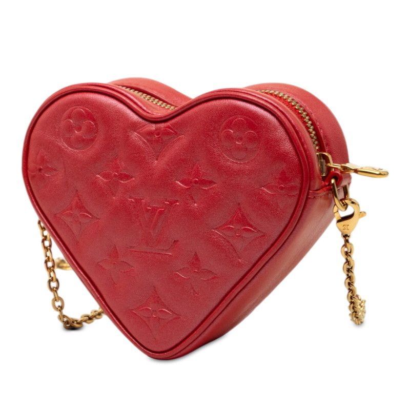 Louis Vuitton Monogram Heart On Chain Shoulder Bag