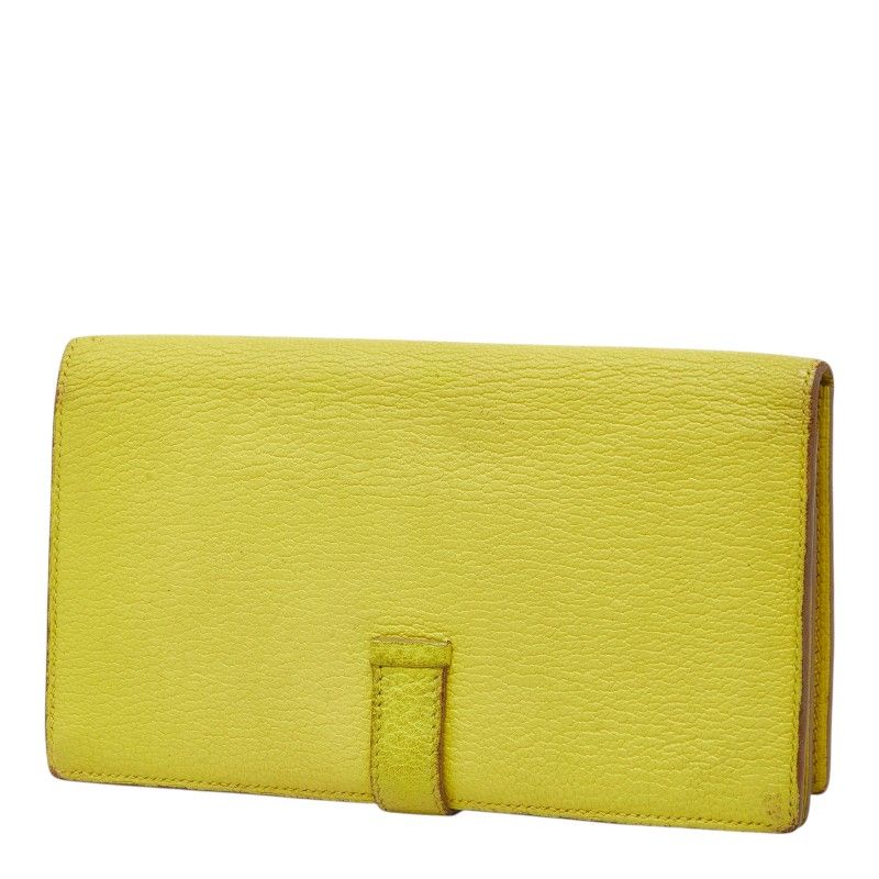 Hermes Bearn Soufflet Chevre Long Wallet